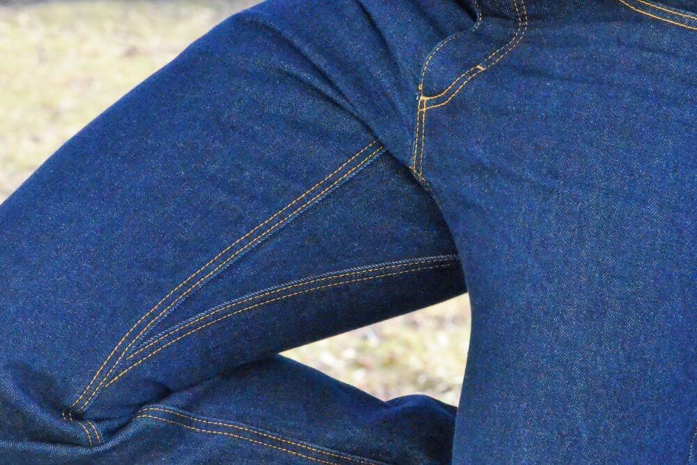 jeans with gusset